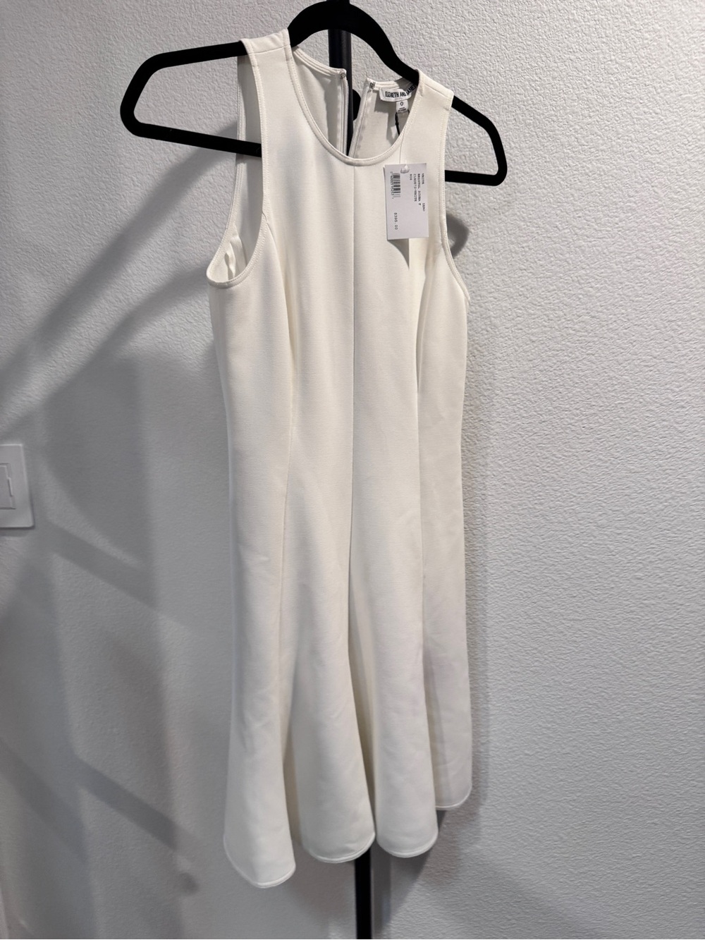 Elizabeth and James Ivory Sleeveless Scuba Fit-and-Flare Dress